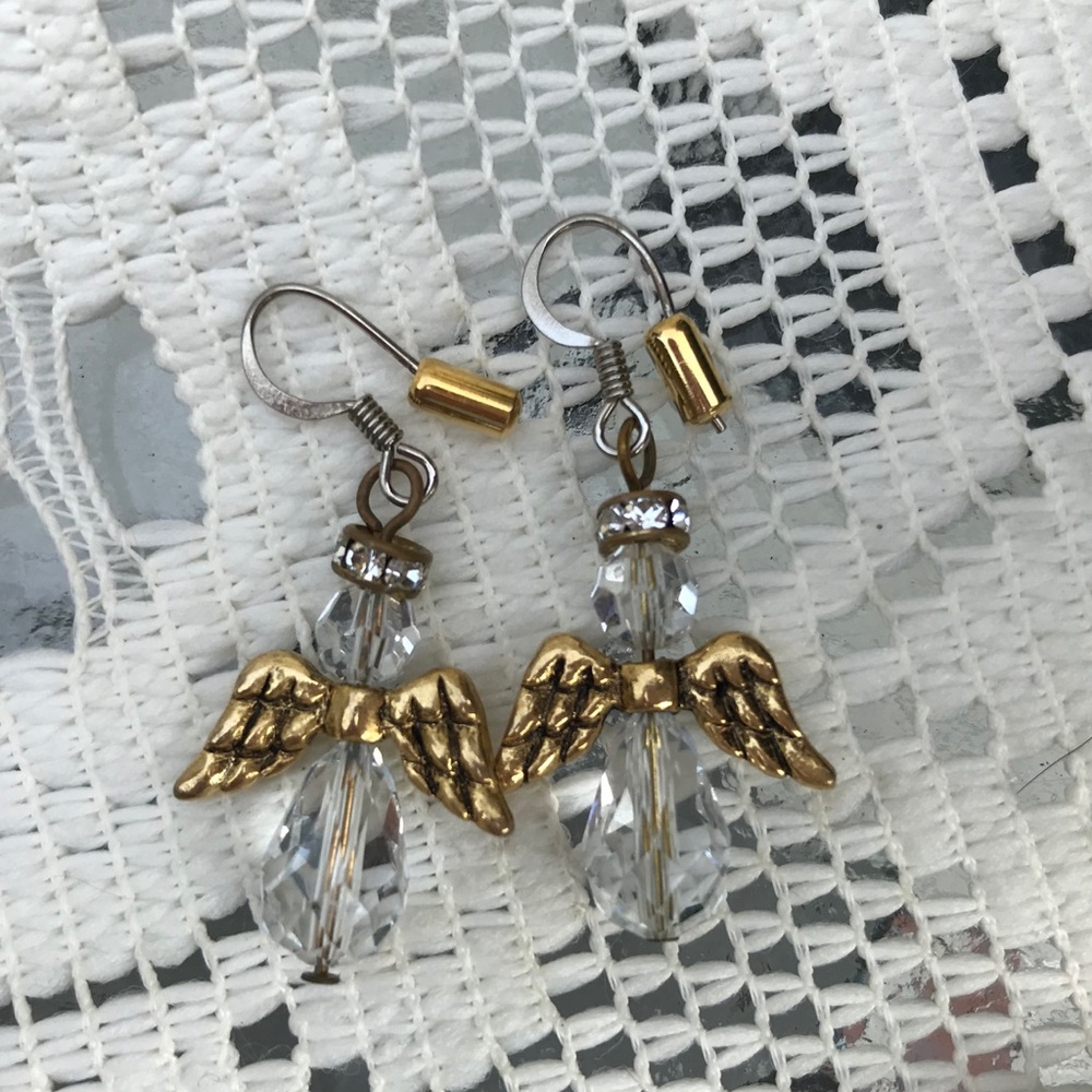 VINTAGE ANGEL EARRINGS